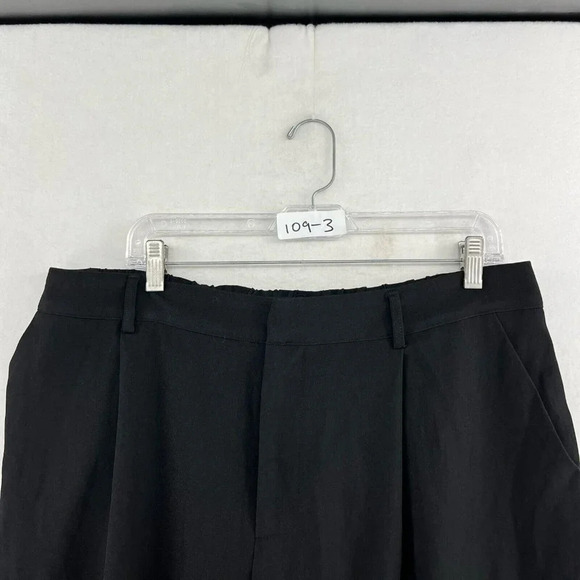 Cider Pants Women's Sz 1XL Black High-Rise Cropped Wide Leg Elastic Waist - Picture 13 of 13